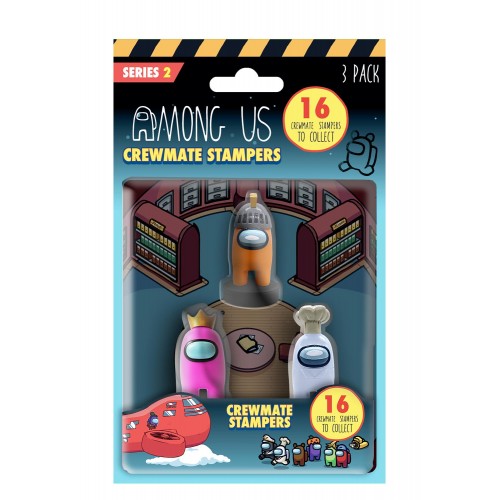 Among Us Crewmate Stampers – Lot De 12 Tampons Deluxe – 4,5 Cm – Série 2 – Jeu De Créativité
