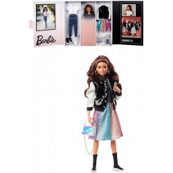 Mattel Barbie Signature Barbiestyle Fully Posable Fashion Doll Brunette With 2 Tops, Skirt, Jeans, Jacket, Pairs Of Shoes HCB75 