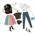 Mattel Barbie Signature Barbiestyle Fully Posable Fashion Doll Brunette With 2 Tops, Skirt, Jeans, Jacket, Pairs Of Shoes HCB75 