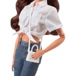 Mattel Barbie Signature Barbiestyle Συλλεκτική Κούκλα Brunette With 2 Tops, Skirt, Jeans, Jacket, Pairs Of Shoes HCB75 194735006
