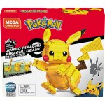 MEGA Pokemon Pikachu Building Set, More Than 600 Compatible Bricks And Pieces And Light Button On Poke Ball FVK81 887961661149