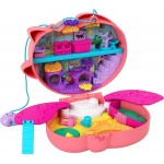 Mattel Polly Pocket Mini - Τρέντι Τσαντάκι Starring Shani Cuddly Cat Purse, Pet Vet Theme With 2 Micro Dolls And 18 Access GKJ63