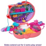 Mattel Polly Pocket Mini - Τρέντι Τσαντάκι Starring Shani Cuddly Cat Purse, Pet Vet Theme With 2 Micro Dolls And 18 Access GKJ63