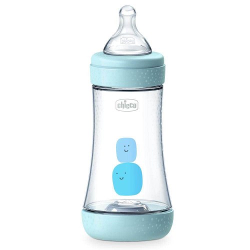 Chicco Πλαστικό Μπιμπερό Κατά Των Κολικών 240Ml 2M+ Perfect 5 Blue  A60-20223-20 8058664122035