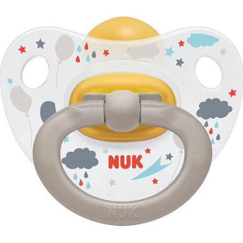 NUK Orthodontic Rubber Pacifier For 0-6 Months Happy Kids With Case 10726055 4008600387398