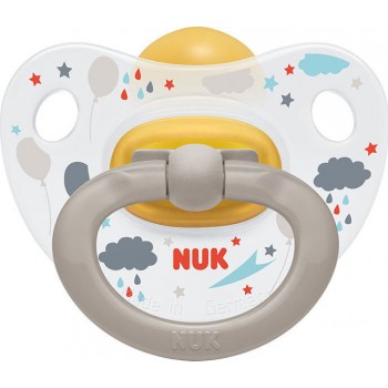 NUK Orthodontic Rubber Pacifier For 0-6 Months Happy Kids With Case 10726055 4008600387398