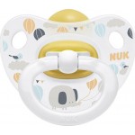 NUK Ορθοδοντική Πιπίλα Καουτσούκ Για 0-6 Μηνών Happy Kids Με Θήκη  10726055 4008600387398