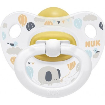 NUK Orthodontic Rubber Pacifier For 0-6 Months Happy Kids With Case 10726055 4008600387398