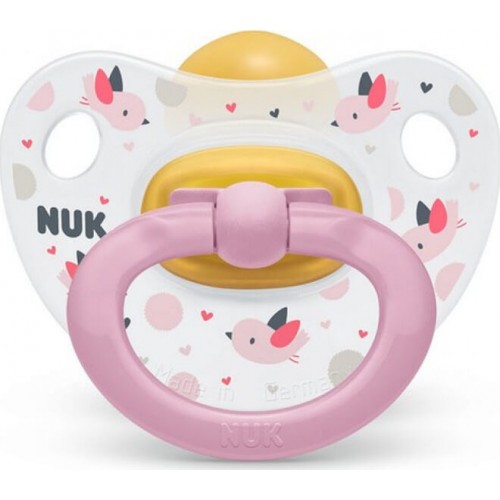 NUK Orthodontic Rubber Pacifier For 0-6 Months Happy Kids With Case 10726055 4008600387398