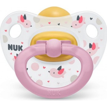 NUK Orthodontic Rubber Pacifier For 0-6 Months Happy Kids With Case 10726055 4008600387398