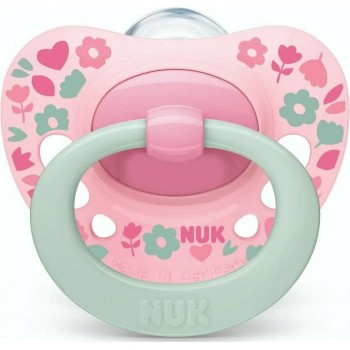 NUK Classic Signature Pacifier Size 2 (6-18M) With Case 10736694 4008600385172