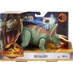 Mattel Jurassic World Roar Strikers Triceratops Dinosaur Action Figure HDX17 / HDX34 194735034086