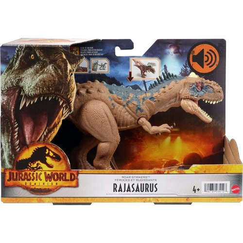 Mattel Jurassic World Νέοι Δεινόσαυροι με κινούμενα μέλη, λειτουργία επίθεσης & ήχους Rajasaurus HDX17 / HDX35 194735034123