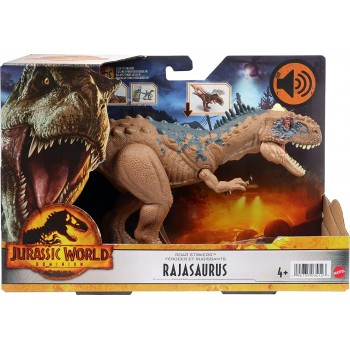 Mattel Jurassic World Νέοι Δεινόσαυροι με κινούμενα μέλη, λειτουργία επίθεσης & ήχους Rajasaurus HDX17 / HDX35 194735034123