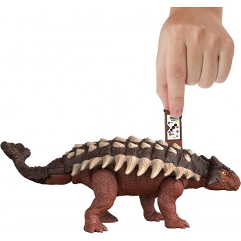 Mattel Jurassic World Roar Strikers Ankylosaurus Dinosaur Action Figure HDX17 / HDX36 194735034048