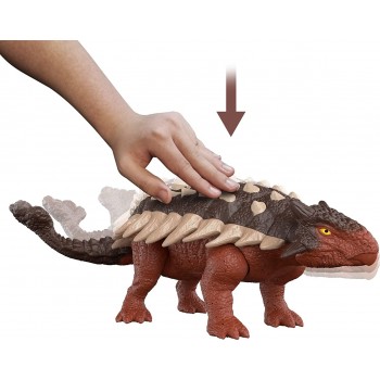 Mattel Jurassic World Roar Strikers Ankylosaurus Dinosaur Action Figure HDX17 / HDX36 194735034048