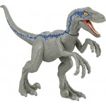 Mattel Jurassic World Dominion Dinosaur Fierce Animals "Velociraptor Blue" - Children's Dinosaurs 18Cm Articulated Pack Bestial 