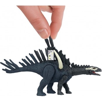 Mattel Jurassic World Dominion - Dinosaur Fierce Animals Miragaia - 18Cm Articulated Dinosaur Novelty Pack Bestial - Dinosaur To