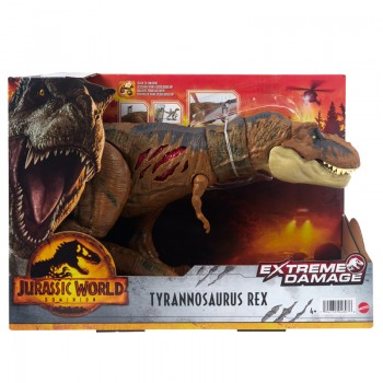 Mattel Jurassic World Exreme Damage T-Rex HGC19 194735048076