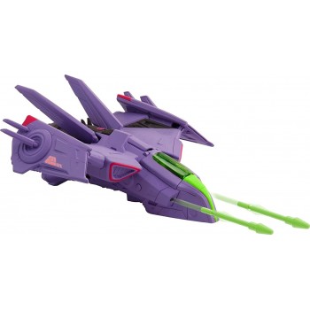 Mattel Disney Buzz Lightyear Spaceship Vehicle, Hyperspeed Series Zurg Fighter Jet 9 Inches With Mini Zurg Figure, 4 Years And U