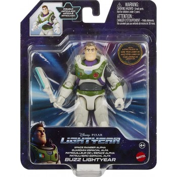 Mattel Disney Buzz Lightyear Original Alpha-Suit Space Ranger Action Figure Astronaut 5 Inch With Accessories, 4 Years And Up HH