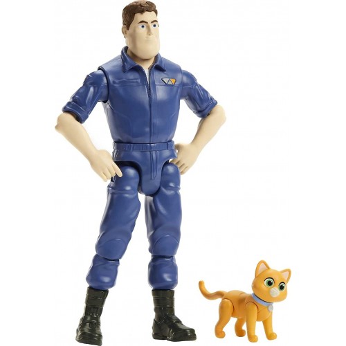 Mattel Disney Buzz Lightyear Space Action Figure Astronaut In Jumpsuit 5 Inch With Sox The Robot Cat HHJ78 / HHJ80 194735068845