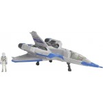 Mattel Disney Buzz Lightyear Spaceship Vehicle, Hyperspeed Series Xl-01 Space Jet 7 Inches And Mini Buzz Figure, 4 Years And Up 