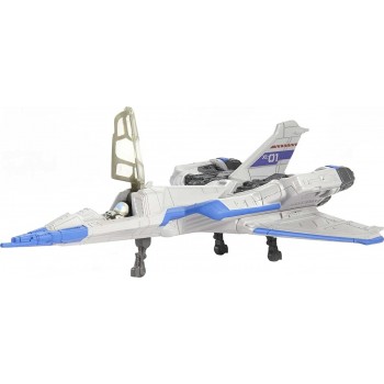 Mattel Disney Buzz Lightyear Spaceship Vehicle, Hyperspeed Series Xl-01 Space Jet 7 Inches And Mini Buzz Figure, 4 Years And Up 