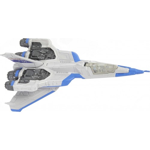 Mattel Disney Buzz Lightyear Spaceship Vehicle, Hyperspeed Series Xl-01 Space Jet 7 Inches And Mini Buzz Figure, 4 Years And Up 