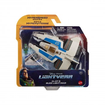 Mattel Disney Pixar Lightyear Hyperspeed Series XL-07 Spaceship With Mini Buzz Lightyear Figure HHJ93 / HHJ99 194735069583