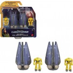 Mattel Disney Buzz Lightyear Spaceship Vehicle, Hyperspeed Series Zyclops Space Pod With Battle Damage And Figure, 4 Years And U