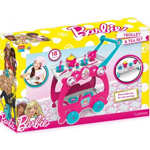 bildo Barbie Trolley Tea Set 862-21100 5201429021101