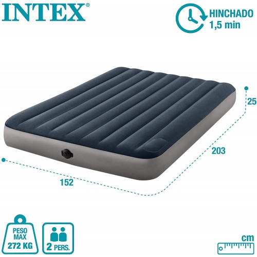 INTEX Unisex Air Bed, Multicolour, One Size 64783 6941057420707