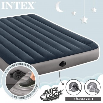 INTEX Unisex Air Bed, Multicolour, One Size 64783 6941057420707