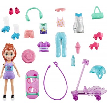 Mattel Polly - Κουκλα Με Ρουχα Και Αξεσουαρ Gaming Set GBF85 / HDW51 194735033133