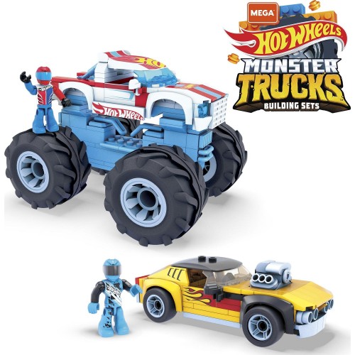 MEGA Bloks - Hot Wheels Rodger Dodger & Racing Vehicle (251 Pcs) GYG22 887961970845