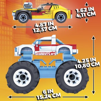 MEGA Bloks - Hot Wheels Rodger Dodger & Racing Vehicle (251 Pcs) GYG22 887961970845