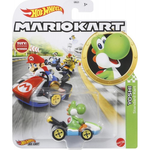 Mattel Hot Wheels Αυτοκινητακια Mario Kart Yoshi GBG25 / GLP38 887961847789