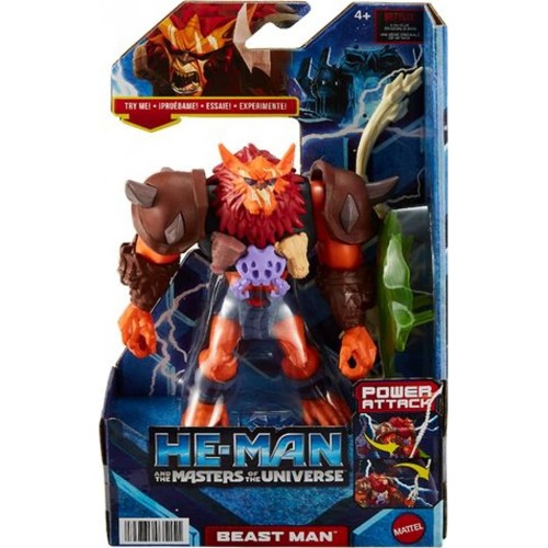 Mattel He-Man And The Masters Of The Universe Beast Man Action Figure - Power Attack Feature 2 Battle Props HDY35 / HDY36 194735
