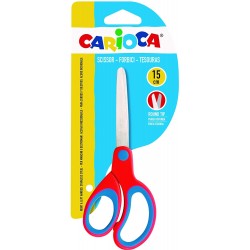 CARIOCA School Scissors Large Rounded Tip, Red 42635 8003511426354