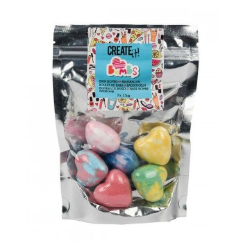 create it Mini Bath Bombs In Heart Shape 84419 8719668000193