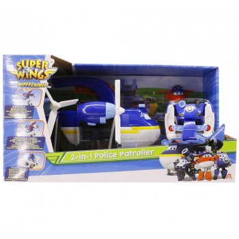 Just toys Super Wings Αστυνομικό Αεροπλάνο Περιπολίας  2Σε1 740834 6911400389609