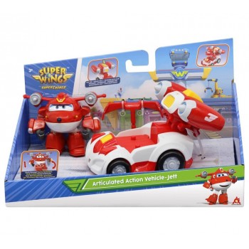 Just toys Super Wings Supercharge Articulated Action Vehicle Jett 740990 / 1 6911400396461