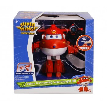 Just toys Super Wings Figure Jett Supercharge 16Cm. With Sounds And Lights 740430 / 1 6911400389623
