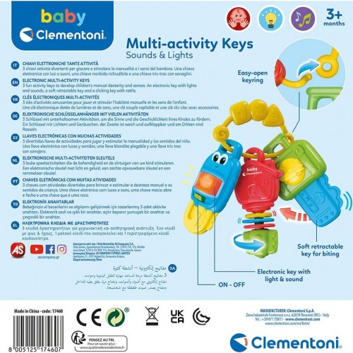 Clementoni baby electronic keys 1000-17460 8005125174607