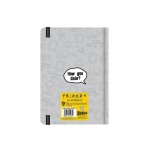 Blue Sky Studios Friends A5 Casebound Notebook - Icons GREY FS147270 5060718147270