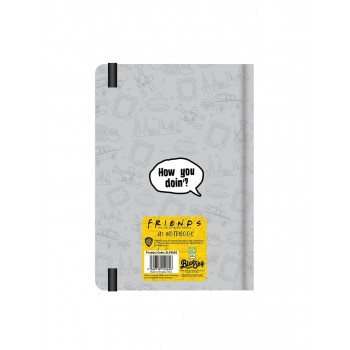 Blue Sky Studios Friends A5 Casebound Notebook - Icons GREY FS147270 5060718147270
