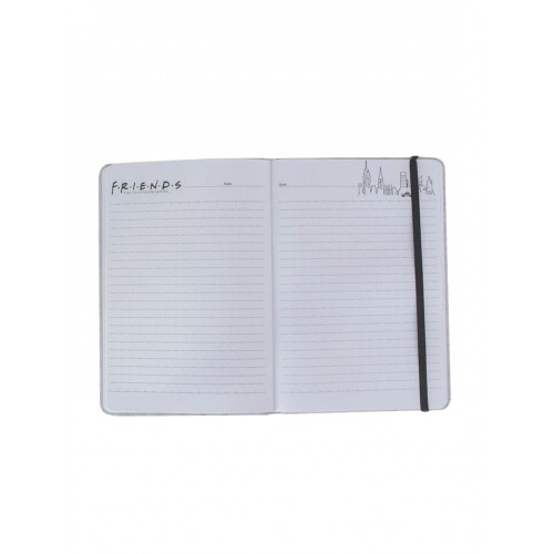 Blue Sky Studios Friends A5 Casebound Notebook - Icons GREY FS147270 5060718147270