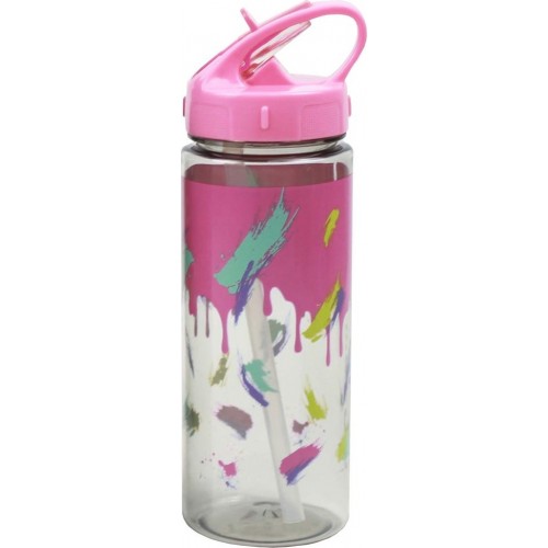 Diakakis imports Παγουρι 500Ml Πλαστικο Mε Καλαμακι 6,5X21,5 - 1 Τμχ 000584546 5205698548352