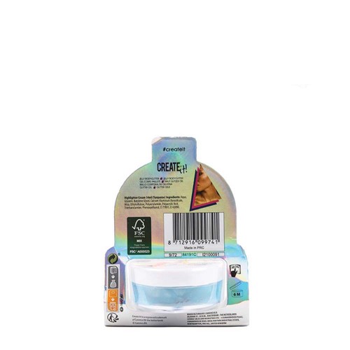 create it Jelly Highlighter Body Glitter Blue 84191C 8712916099741
